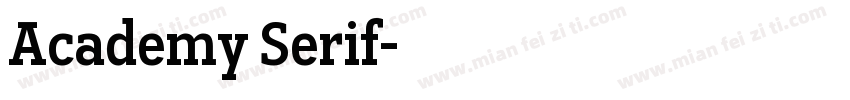 Academy Serif字体转换